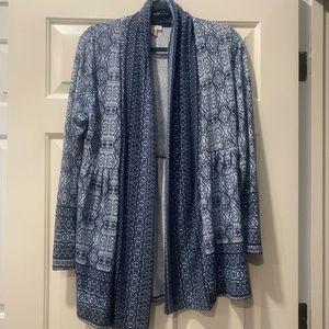 Blue and White Super Soft Sweater